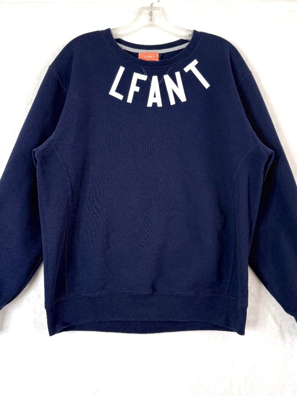 Lfant Teaneck Streetwear Casual Lightweight Fleece Crewneck Sweatshirt Mens L